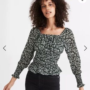 Madewell Smocked Blouse